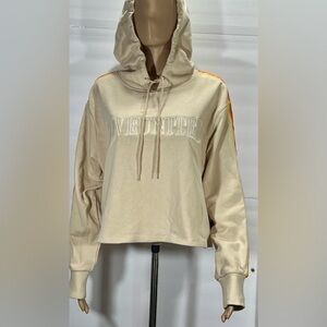 DIVIDED UNISEX WHITE HOODIE WITH  LOGO  LOVEUNITED SIZE M